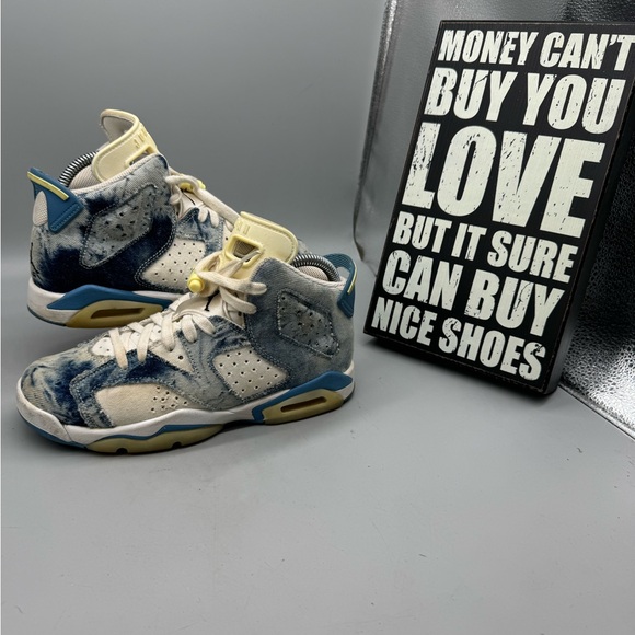 bleached denim jordan 6